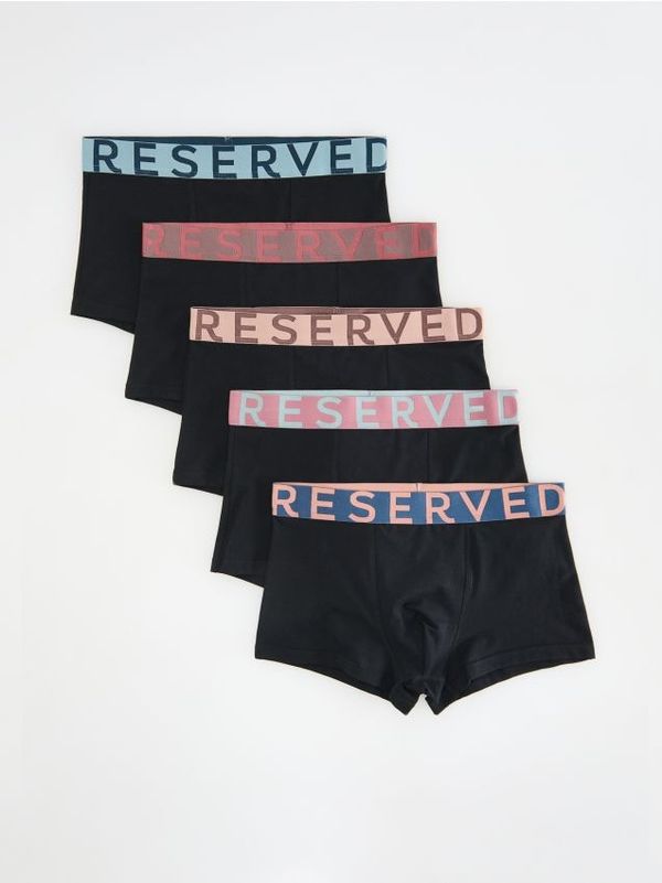 Reserved Reserved - Komplet od 5 pari classic bokserica - crno