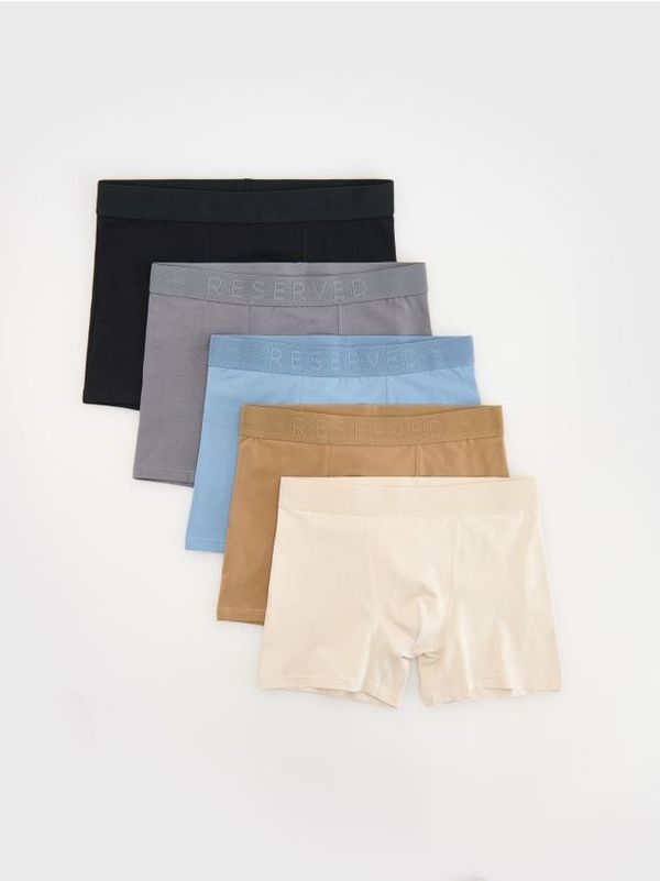 Reserved Reserved - Komplet od 5 pari long bokserica - bež