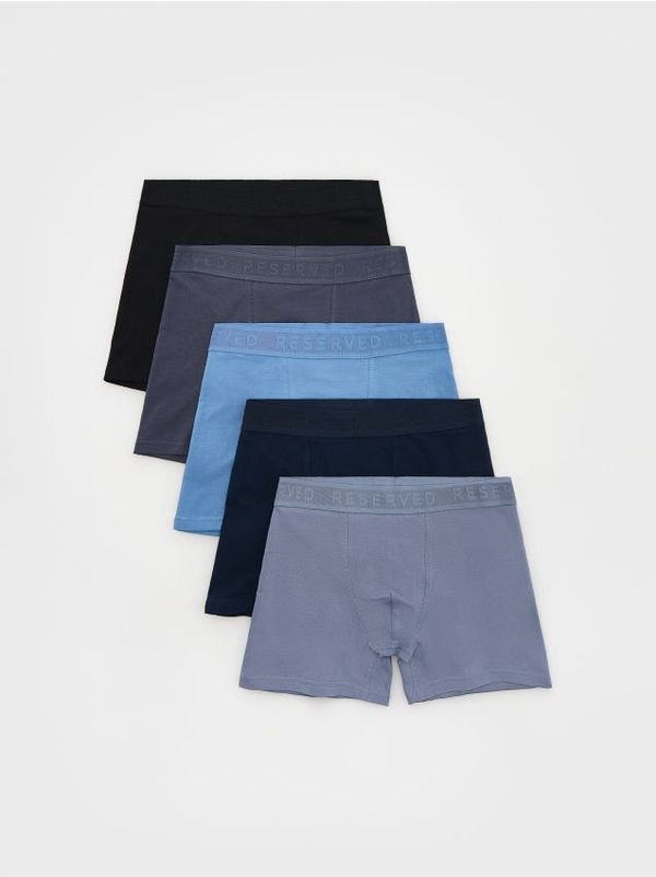 Reserved Reserved - Komplet od 5 pari long bokserica - plava