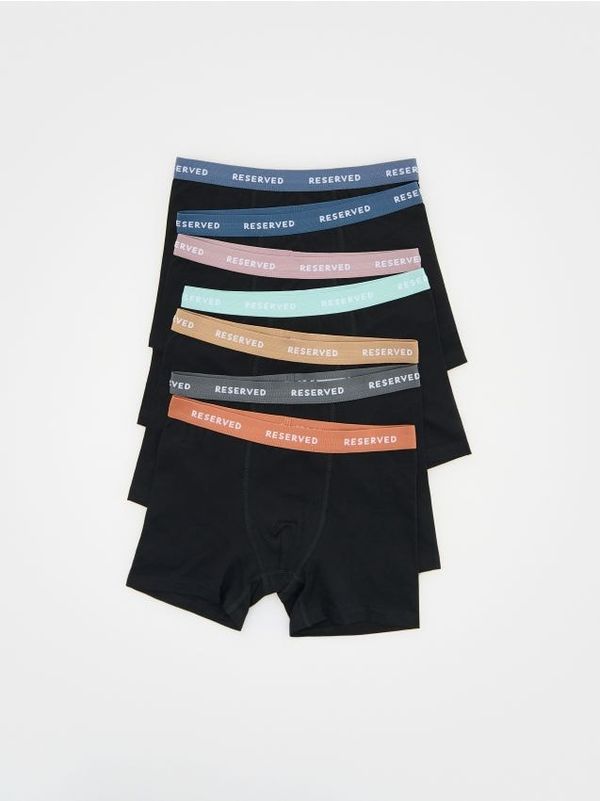Reserved Reserved - Komplet od 7 para bokserica s visokim udjelom pamuka - crno