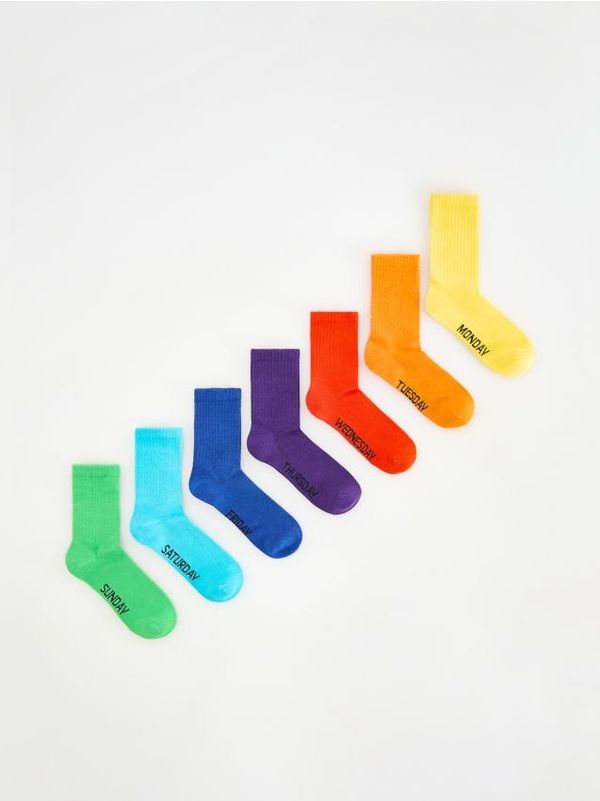 Reserved Reserved - Komplet od 7 pari čarapa - žuta boja