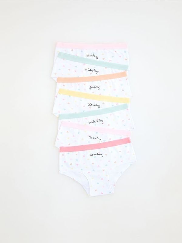 Reserved Reserved - Komplet od 7 pari gaćica s visokim udjelom pamuka - šaren