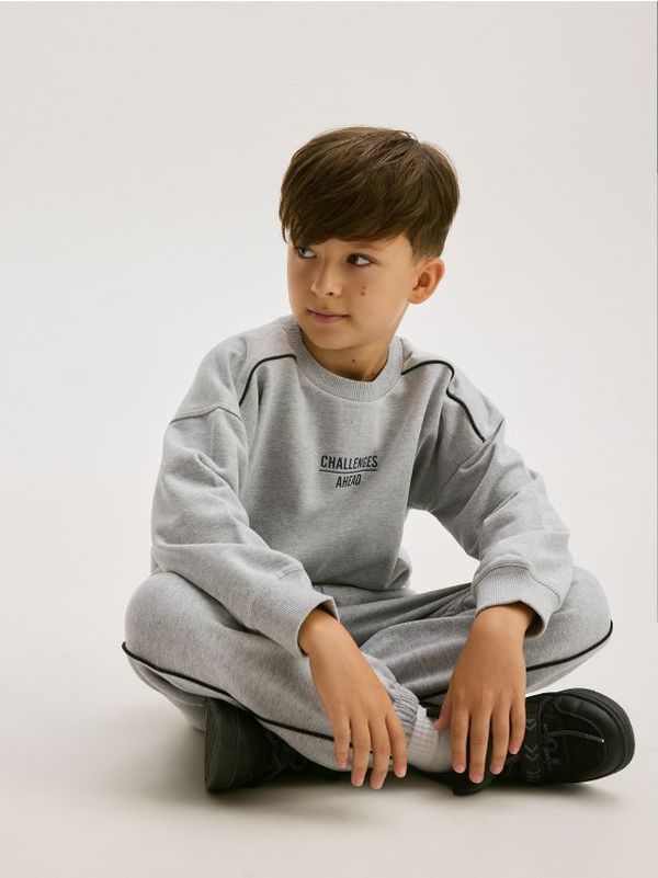 Reserved Reserved - Komplet s visokim udjelom pamuka - light grey