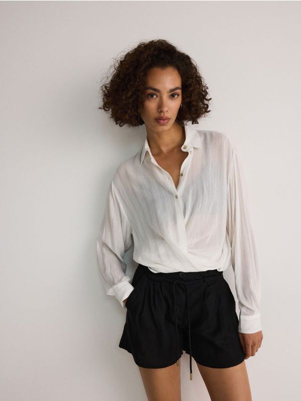 Reserved Reserved - Košulja od viskoze - bijela