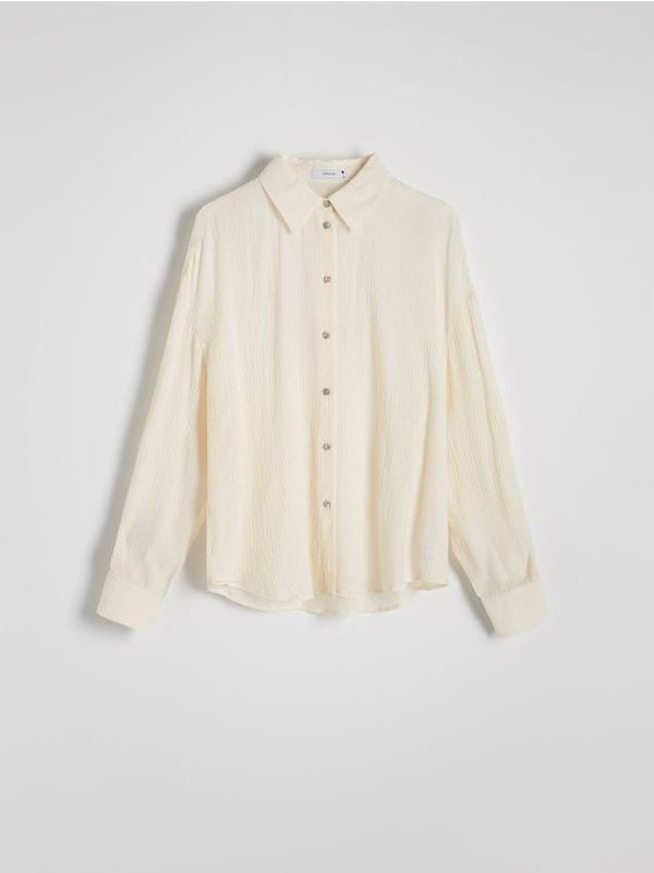 Reserved Reserved - Košulja od viskoze - boja kože