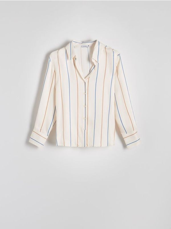 Reserved Reserved - Košulja od viskoze - boja pšenice