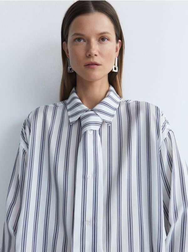 Reserved Reserved - Košulja s mješavinom svile - šaren