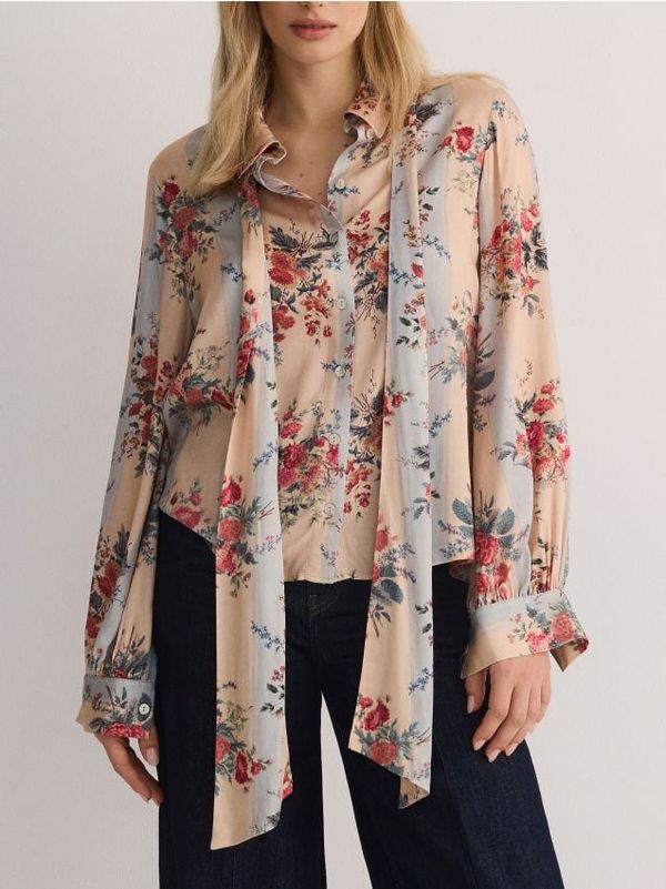 Reserved Reserved - Košulja s ukrasnim uvezom - šaren