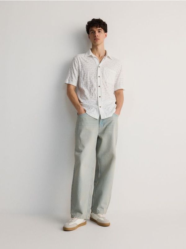 Reserved Reserved - Košulja s uzorkom - krem