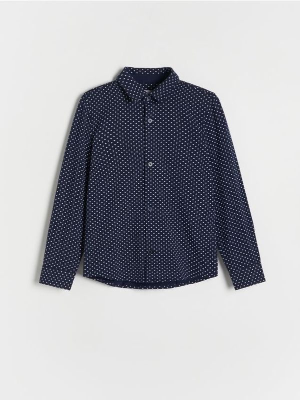 Reserved Reserved - Košulja s uzorkom - mornarsko plava