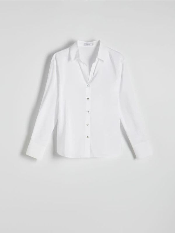 Reserved Reserved - Košulja s vezom - bijela