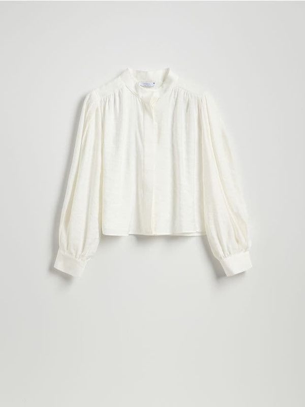 Reserved Reserved - Košulja s visokim udjelom modalnih vlakana - krem