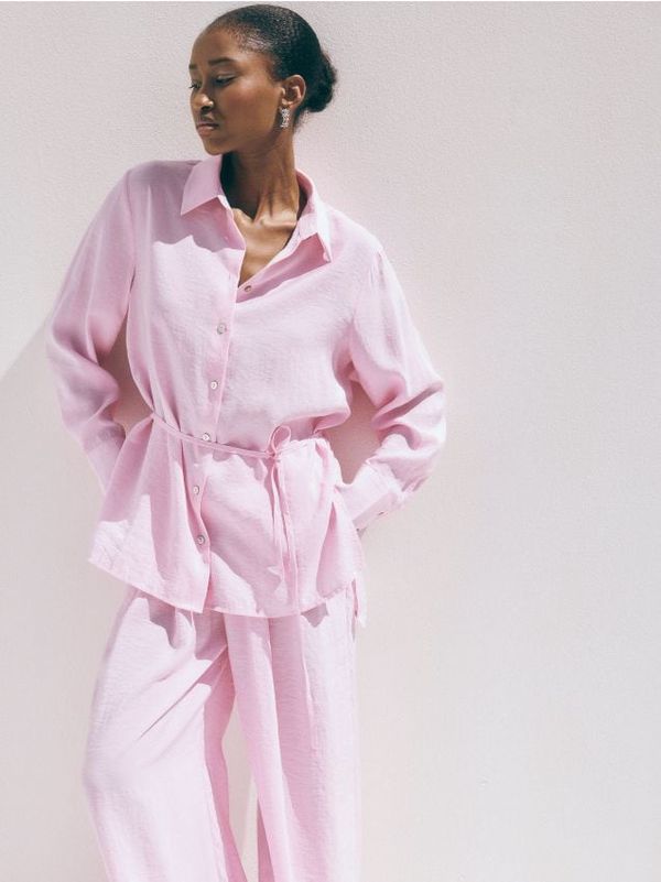 Reserved Reserved - Košulja s visokim udjelom modalnih vlakana - ružičasta