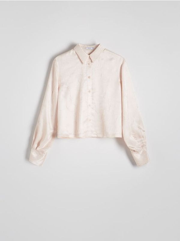 Reserved Reserved - Košulja sa strukturiranim uzorkom - boja kože