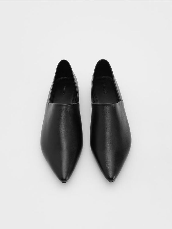 Reserved Reserved - Kožne balerinke - crno