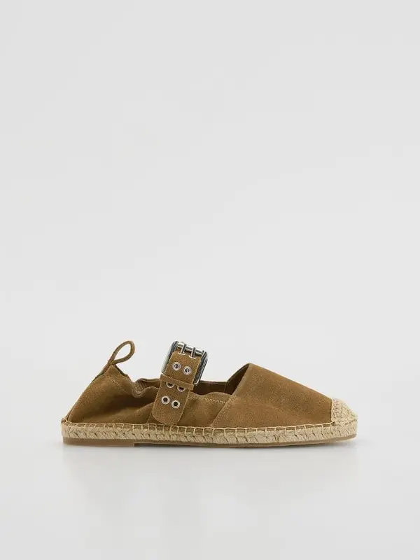 Reserved Reserved - Kožne espadrile - bež