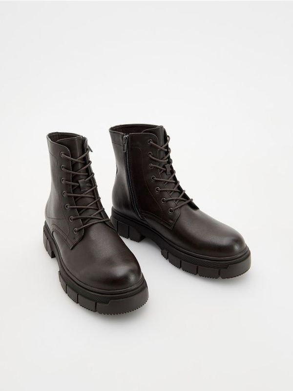 Reserved Reserved - Kožne gležnjače - tamnosmeđe