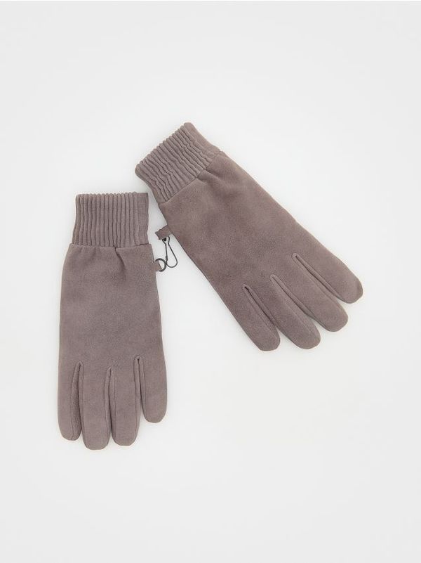 Reserved Reserved - Kožne rukavice - boja kave