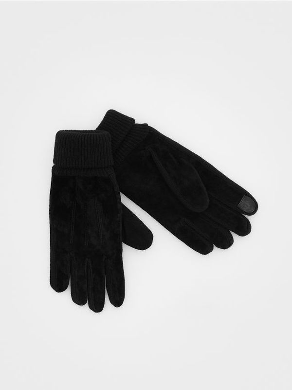 Reserved Reserved - Kožne rukavice - crno