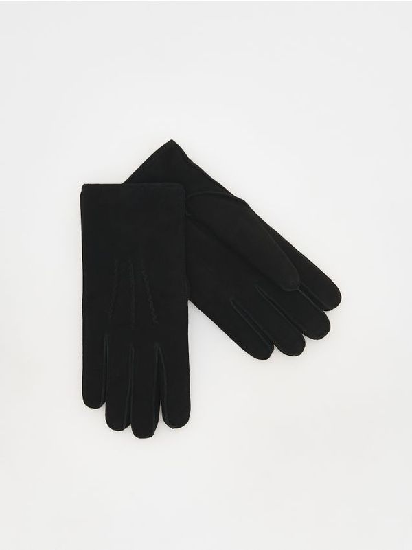 Reserved Reserved - Kožne rukavice - crno