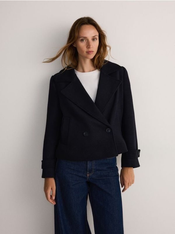 Reserved Reserved - Kratka jakna - mornarsko plava