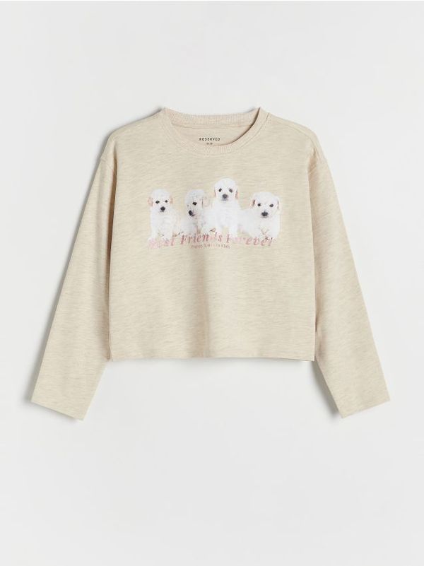 Reserved Reserved - Kratka majica s printom - bež