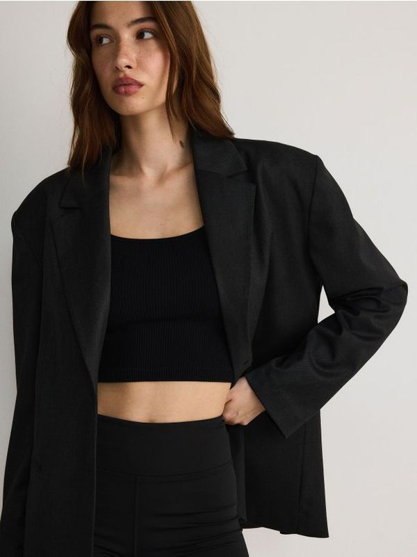 Reserved Reserved - Kratke biciklističke tajice sa šavovima - crno