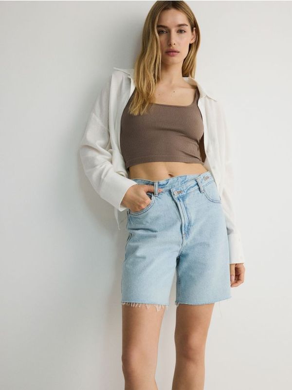 Reserved Reserved - Kratke hlače od trapera - plava