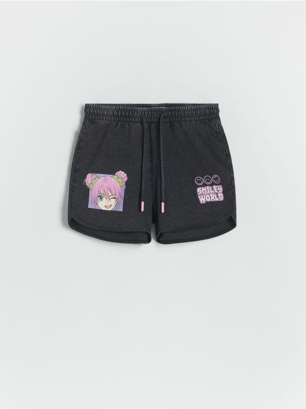 Reserved Reserved - Kratke hlače SmileyWorld® - crno