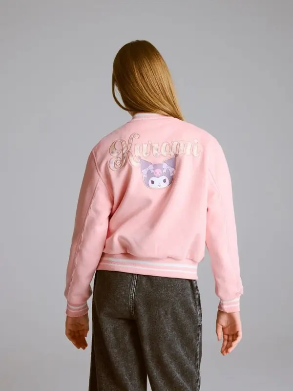 Reserved Reserved - Kuromi bomber jakna - pastelnoružičasto