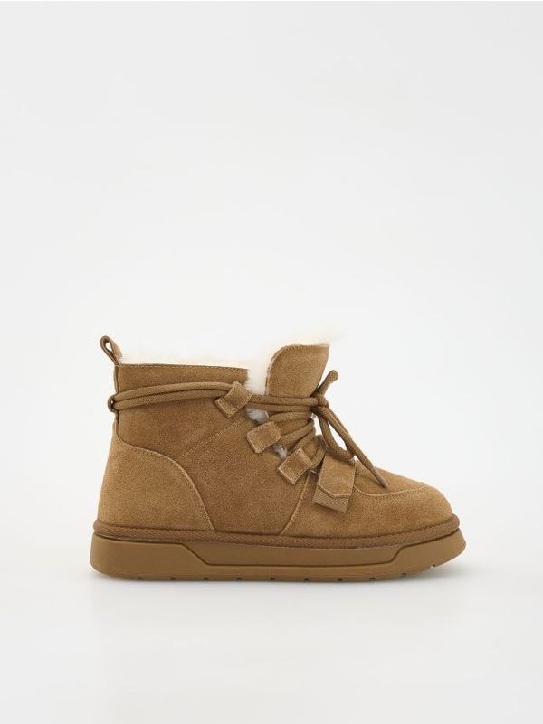 Reserved Reserved - LADIES` ANKLE BOOTS - bež