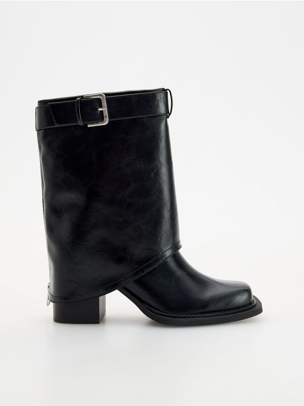Reserved Reserved - LADIES` ANKLE BOOTS - crno