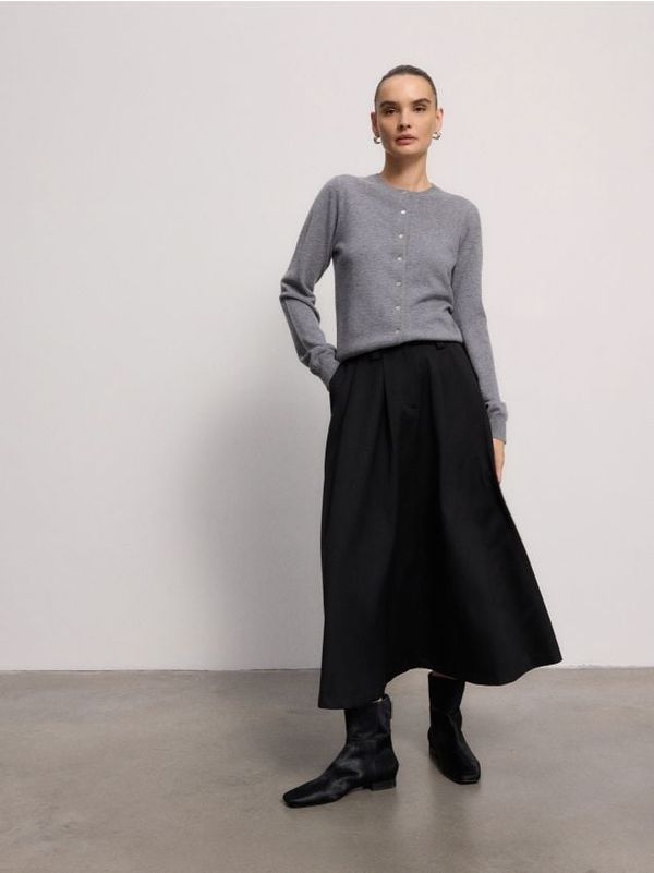 Reserved Reserved - LADIES` ANKLE BOOTS - tamnosmeđe