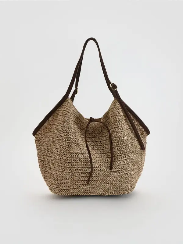Reserved Reserved - LADIES` BAG - tamnosmeđe