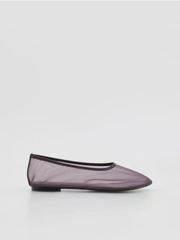Reserved Reserved - LADIES` BALLERINAS - tamnoljubičasto