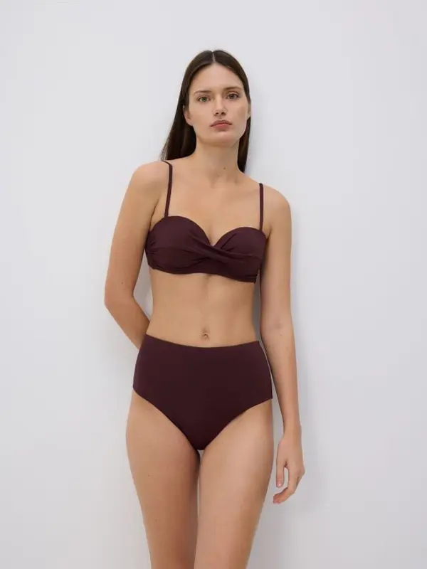 Reserved Reserved - LADIES` BEACHWEAR BRIEFS - tamnoljubičasto