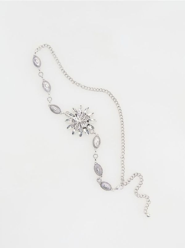 Reserved Reserved - LADIES` BELT - srebrna