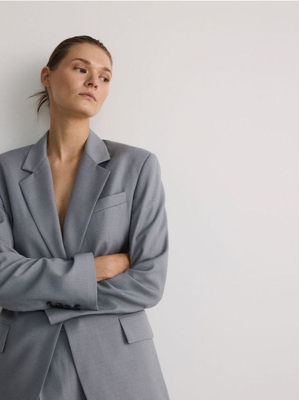 Reserved Reserved - LADIES` BLAZER - light grey