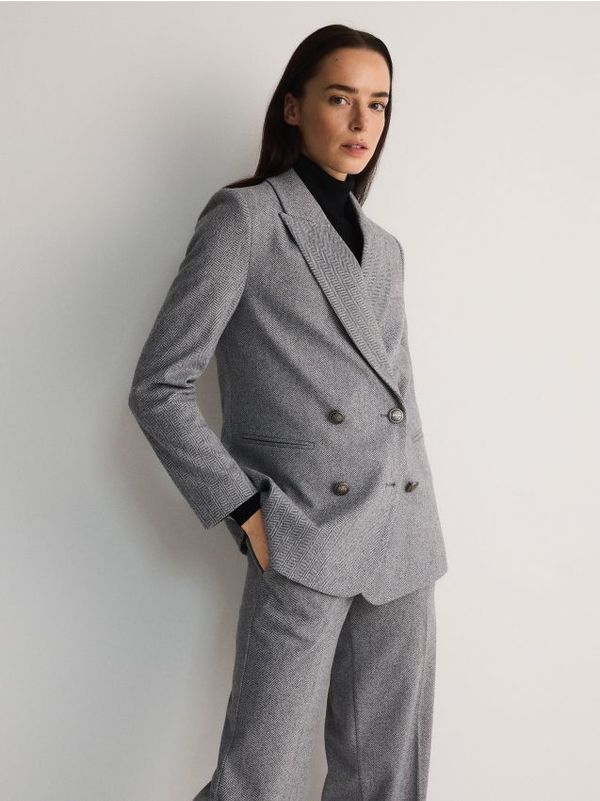 Reserved Reserved - LADIES` BLAZER - tamnosivo