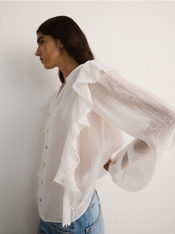 Reserved Reserved - LADIES` BLOUSE - bijela