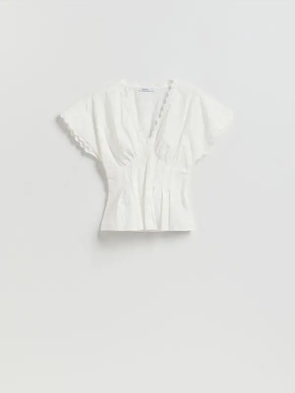 Reserved Reserved - LADIES` BLOUSE - bijela