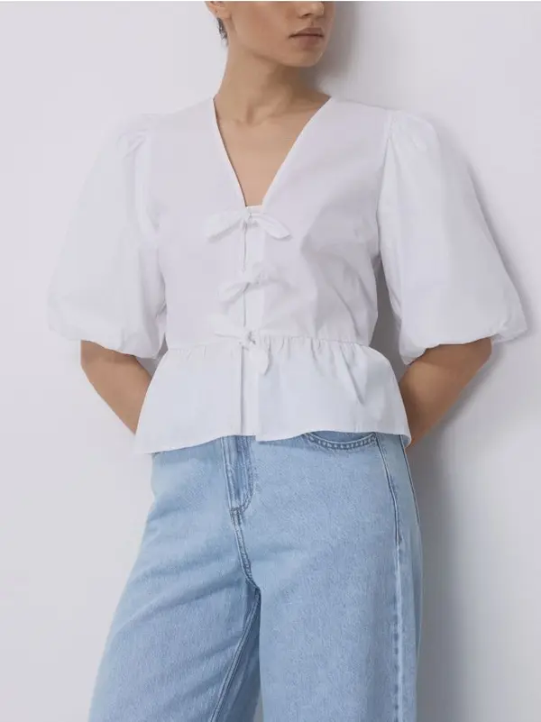 Reserved Reserved - LADIES` BLOUSE - bijela