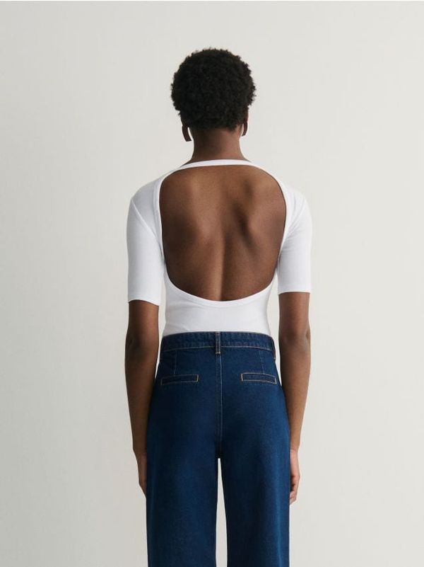 Reserved Reserved - LADIES` BLOUSE BODY - bijela