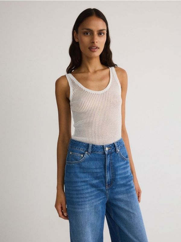 Reserved Reserved - LADIES` BLOUSE BODY - bijela