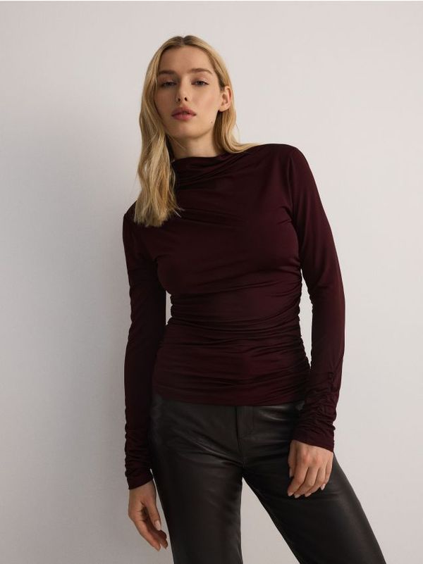 Reserved Reserved - LADIES` BLOUSE - boja kestena