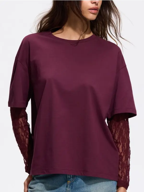 Reserved Reserved - LADIES` BLOUSE - boja kestena