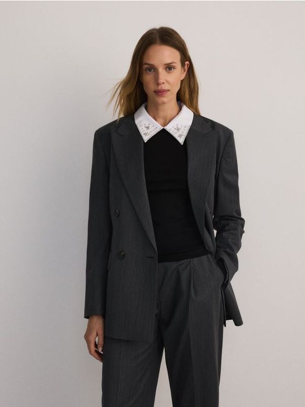 Reserved Reserved - LADIES` BLOUSE - crno