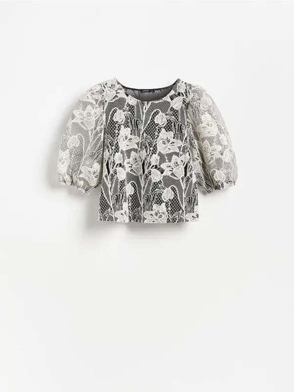 Reserved Reserved - LADIES` BLOUSE - crno