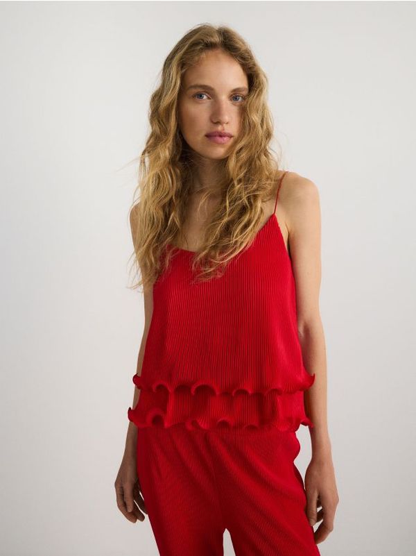 Reserved Reserved - LADIES` BLOUSE - crvena