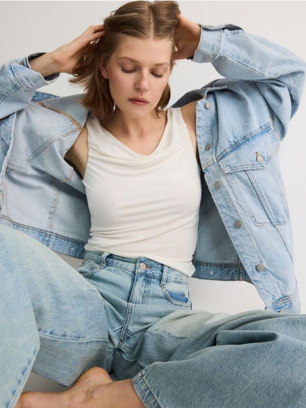 Reserved Reserved - LADIES` BLOUSE - krem